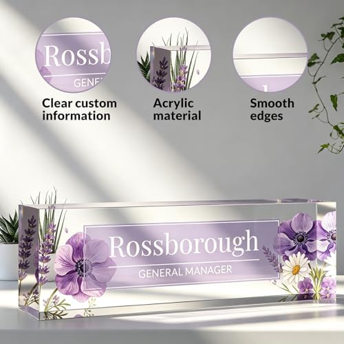Custom Name Plate for Desk, Desk Name Plate Personalized, Acrylic Desktop Ornament, Stylish Office Decor, Appreciation Present for Boss, Social Worker, Teacher, Nurse, Employee - Image 5