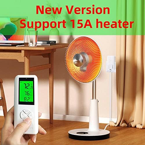 WTC100 Wireless Temperature Controller Digital Plug-in Thermostat Outlet Remote Control Heating Cooling Mode for Window A/C Fan Heater Greenhouse Homebrewing Reptile (Built-in Temp Sensor) - Image 2