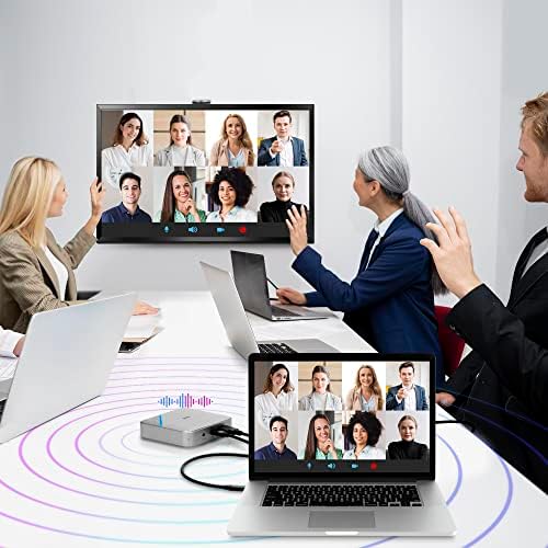 AVLT USB-C Speakerphone Hub, 360° Omnidirectional Sound Conference Microphone - Image 5