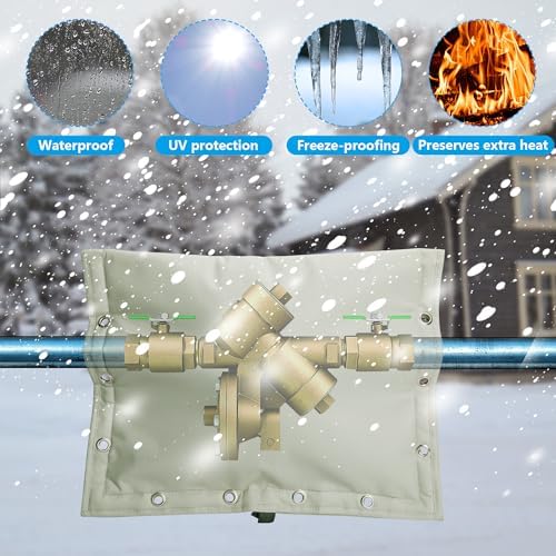 3-Way Opening Backflow Preventer Insulation Cover(5°F), 20" W x 16" H - Image 5