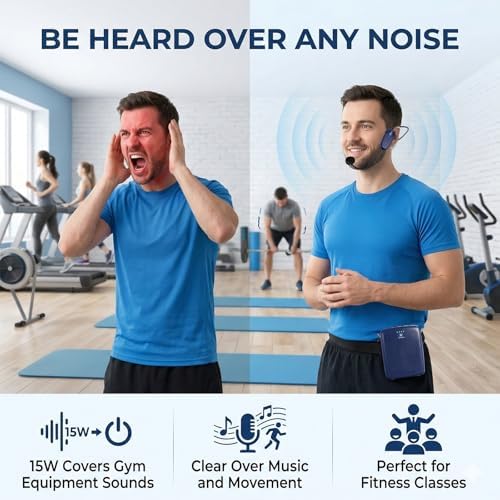 WinBridge Voice Amplifier with Bluetooth Headset Mic, Portable PA System - Image 2