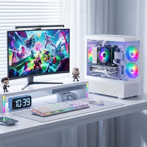 Budget Gaming PC Computers Desktop, Intel Core i7 up to 4.0GHz, GTX 1050 Ti 4GB, 16GB RAM, 512GB M.2 SSD, BX3 550W 80PLUS Bronze PSU, WiFi 5, RGB Fan x5, Windows 11 Home, prebuilt PC White - Image 7