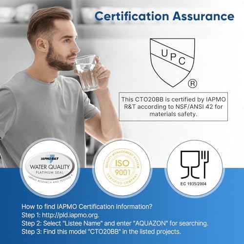 PUREPLUS 10"x4.5" Whole House Water Filter Kit, KDF & Carbon Block - Image 6