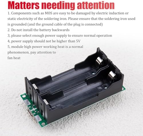 KOOBOOK 3Pcs 18650 Lithium Battery Charging Module 15W 5V 3A UPS Booster - Image 5