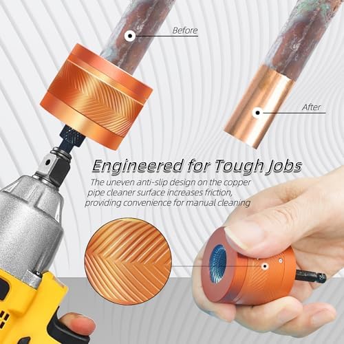 Aluminum Alloy Copper Pipe Cleaner for Drill, - Image 5