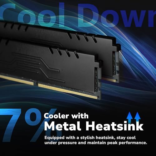 DATO DDR4 RAM 32GB (16GBx2) 3200MHz with Heatsink dimm PC3200 CL16 1.35V PC4-25600 288Pin Non-ECC UDIMM Desktop Memory Module for Gaming - Extreme White - Image 5