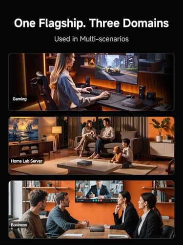 MINISFORUM MS-A2 Mini Workstation AMD Ryzen 9 8945HX(16C/32T, up to 5.4GHz) 32GB RAM 1TB SSD Mini PC, HDMI/2xUSB-C Triple Display Mini PC, 2x2.5G LAN Port|10G SFP+ Port, Support M.2 2280/22110/U.2 SSD - Image 7