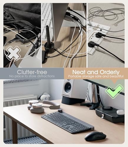 Cable Management Under Desk, Adhesive Cable Ties, 10Pack-Black - Image 6