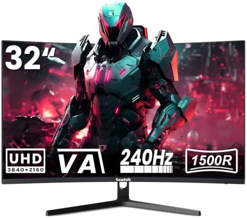 Gawfolk 32 Inch 4K 240Hz Curved Gaming Monitor, UHD 3840 x 2160, 1500R - Image 2