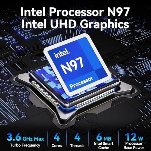 Intel NUC 14, for ASUS NUC 14 NUC14MNK Essential Mini PC, N97 CPU, 8GB RAM, 256GB SSD, Win 11 Pro,Wi-Fi 6E, BT 5.3, Business Desktop for Education,Office, Digital Signage, POS, SMB & Edge Computing - Image 2