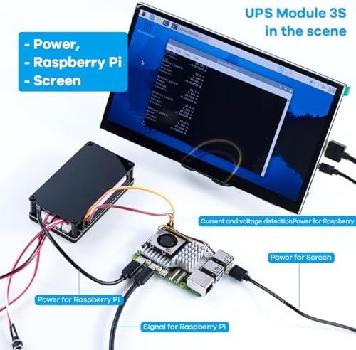LAFVIN Uninterruptible Power Supply (UPS) Module for Raspberry Pi/Jetson Nano Supports Charging and Power Output at The Same Time 3S & 5V 5A Output - Image 6
