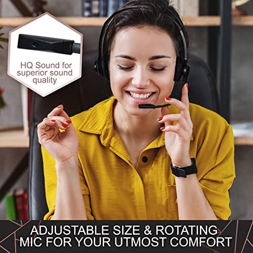 Sonitum Bulk Headsets With Microphone (10 Pack) - Noise Canceling Computer Headset For Office, Meetings, Chat- Comfortable Over-Ear PC Headphones With Rotating Mic- 3.5 Jack For Universal Connectivity - Image 3