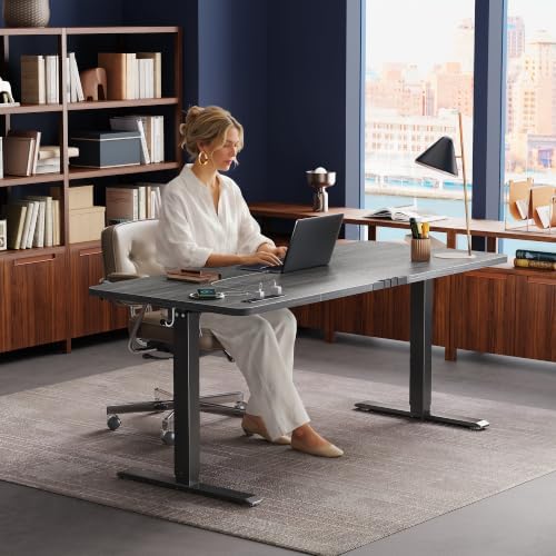 Huuger 63 X 24 Inch Electric Standing Desk with Power Outlets - Image 6