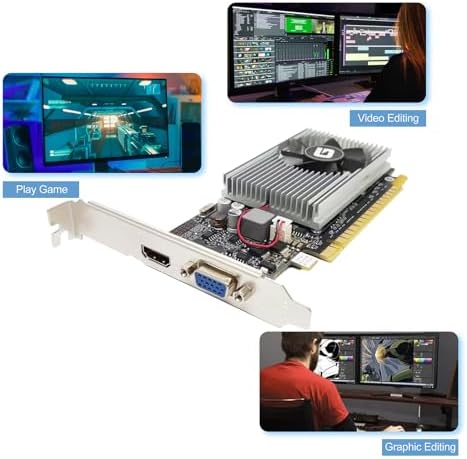 Glorto GeForce GT 210 1024 MB DDR3 Low Profile Graphics Card, PCI Express 1.0 x16, Entry Level GPU for PC, SFF and HTPC (HDMI/VGA) - Image 5