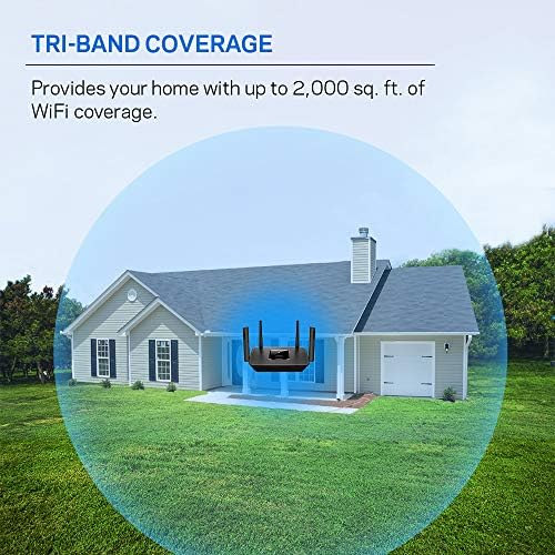Linksys Mesh Wifi 5 Router, Tri-Band, 2,000 Sq. ft Coverage, Supports Guest WiFi, Parent Control, 20+ Devices, Speeds up to (AC2200) 2.2Gbps - MR8300 - Image 3