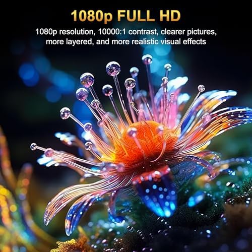 Projector with WiFi and Bluetooth, Pericat 4K Supported Native 1080P Projector, Portable Movie Outdoor Projector for Home Theater, Mini Projector Compatible with PC, HDMI, USB, TV Stick, PS5 - Image 2