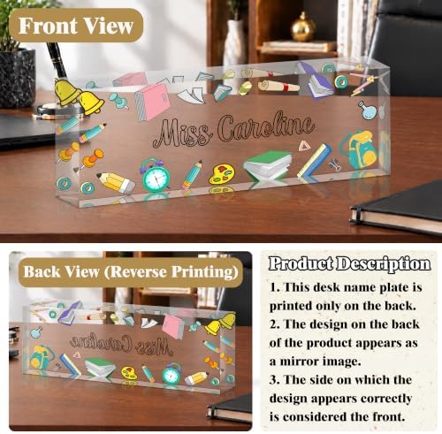 Ship Next Day Custom Name Plate for Desk, Desk Name Plate Personalized - Image 4