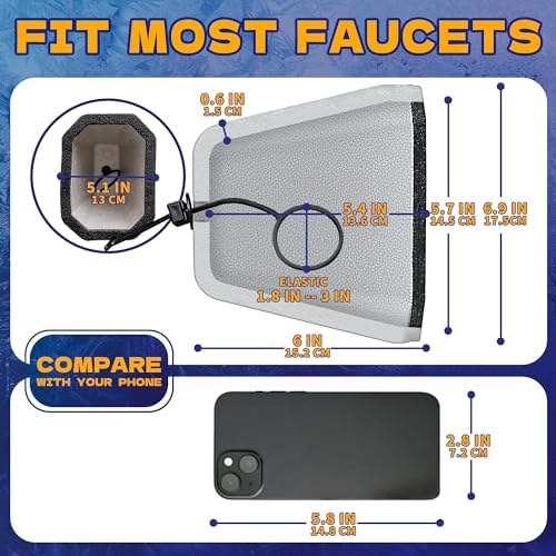2 Pack Outdoor Faucet Covers for Winter Foam Spigot Covers Winter Insulated - Image 3