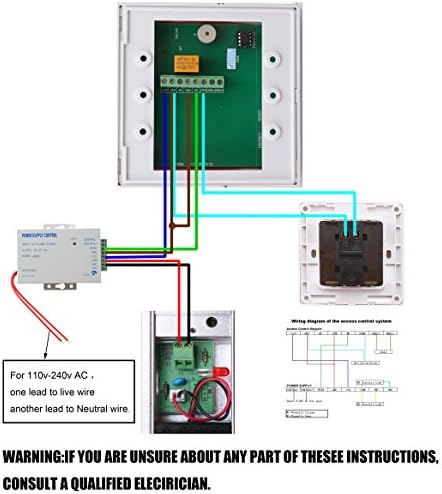 AGPTEK RFID Door Access Control System Kit 280kg Electric Magnetic Lock - Image 7