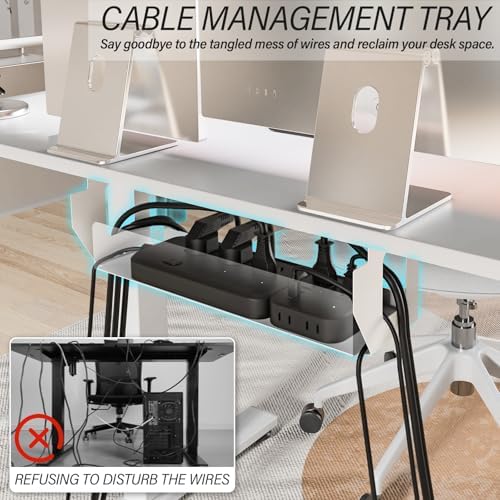 Kingant Standing Desk, 40x24 Inch Electric Height Adjustable Computer Desk - Image 4