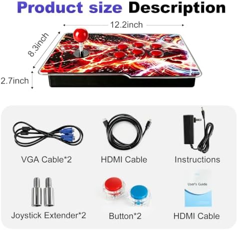 Pandora's Box Arcade 29,800-in-1, Full HD 1-4P Console, HDMI/VGA - Image 7