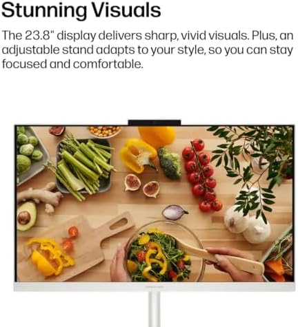 HP OmniStudio 24" Full HD All-in-One Desktop Computer, 16GB DDR5 RAM, 128GB UFS Storage, Intel Quad-Core CPU, WiFi 6, Bluetooth 5.4, Keyboard & Mouse, Windows 11 - Image 7