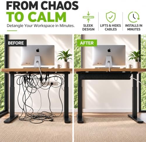 Perfect POSTURE Mesh Cable Management Tray Under Desk Cord Organizer - 38" - Image 2