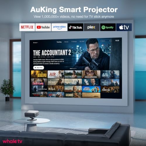 AuKing 5000 ANSI & 70W Dolby 4K Outdoor Projector with Auto Focus - Image 3