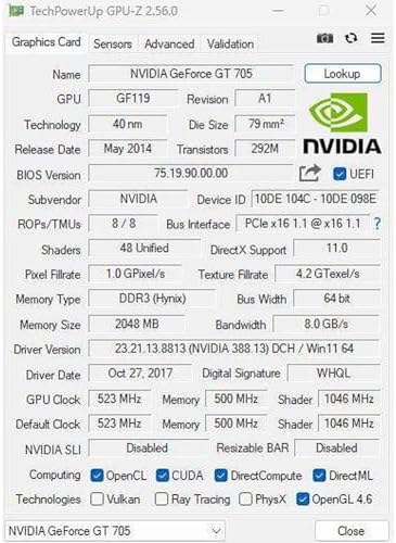Geforce GT 705 Video Card 2G D3 64-bit, HDMI DVI VGA, Graphics Card for PC - Image 7