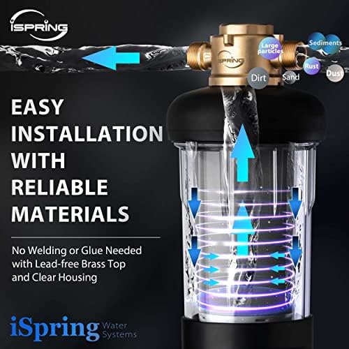 iSpring WSP50J Jumbo Spin Down Sediment Filter, Sediment Buster, 50 Micron - Image 4