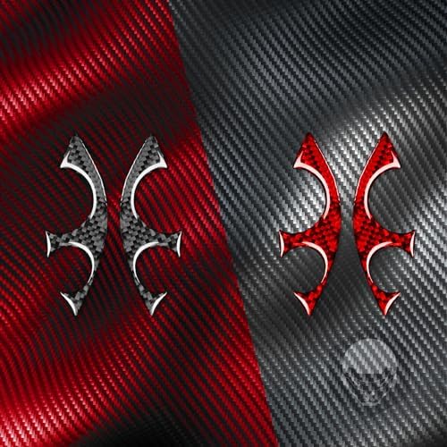 Real Soft Red Carbon Fiber Car Dashboard Control Panel Side Button Frame Trim Sticker Auto Interior Decoration Accessories Compatible with Benz Smart 2016 2017 2018 2019 2020 2021 - Image 6