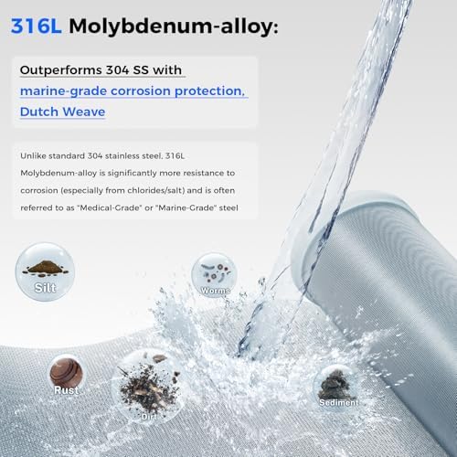 iSpring WSP50GR Spin Down Sediment Filter, 360 Rotating Head, 50 Micron - Image 3