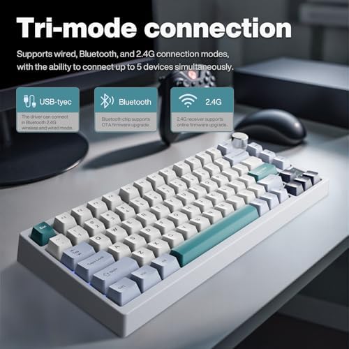 GK GAMAKAY TK75 V2 75% Silent Mechanical Keyboard with TFT Screen - Image 6
