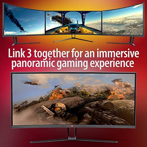 Deco Gear 35" Curved Ultrawide E-LED WQHD Gaming Monitor, 21:9 Aspect Ratio, Immersive 3440x1440 Resolution, 100Hz Refresh Rate, 3000:1 Contrast Ratio (DGVIEW201) - Image 5