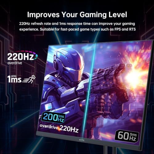 KTC 27 Inch QHD Gaming Monitor 220Hz, 2K Fast IPS with Speakers, H27T22C-3 - Image 2