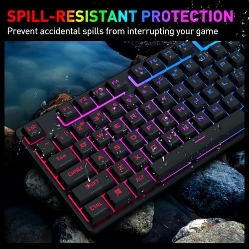 Redragon K521-E Gaming Keyboard with Knob, RGB 104 Keys Wired Keyboard - Image 3