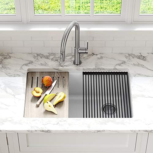 KRAUS White 30 in Undermount Granite Kitchen Sink KGUW1-30WH - Image 2