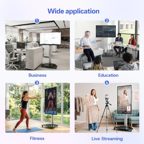 JAV Smart Board 49 Inch, Interactive Whiteboard with Rotating Touchscreen - Image 3