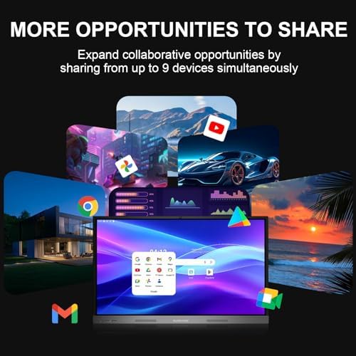 Smart Board 55" 4K Interactive Whiteboard Google EDLA-Certified for Classroom Office Home School, OTA Software Updates 8GB RAM + 128GB Storage - Image 4