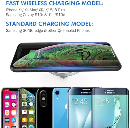Recessed Desk Wireless Charger,15W Fast Flush Mount Phone Qi Charging Pad - Image 2