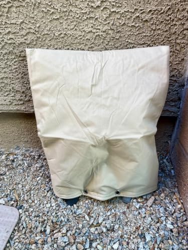 Backflow Preventer Cover Insulated Pouch,Outdoor Pipe Insulation Cover,Winter Freeze Protection Water Well Pump Covers Sprinkler Valve Cover Insulated (Khaki, 24''W x 36''H) - Image 7