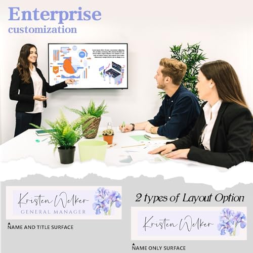 Custom Office Name Plate for Desk - Desk Name Plate Personalized Gifts for Coworkers, Boss, Employees, Teacher, Nurse - Office Desk Decor for Women Men - Employee Appreciation Gifts (Narcissus) - Image 4