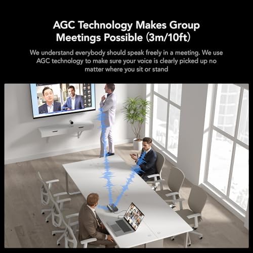 NUROUM A05U USB Conference Speaker and Microphone, Wired Speakerphone, 360° Noise Cancelling Voice Pickup, Stability, Lightweight, for Home Office/PC/Laptop/Destop/Group Meetings - Image 5