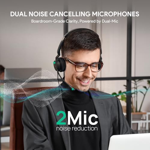 Yealink UH44 Wired USB Headset for Work, USB-C/A, 2 Noise-Canceling Mics - Image 3