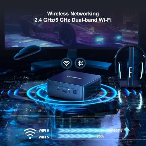 GEEKOM Mini PC Mini IT11, 11th Intel i7-11390H (Up to 5.00 GHz), 16GB DDR4 RAM 512GB M.2 SSD, Support 8K Output/WiFi 6/USB4.0/BT5.2, Home&Office Mini Desktop Computer - Image 6