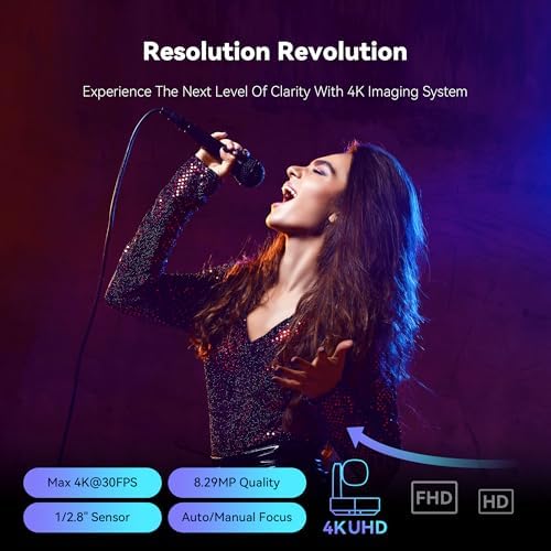 Tenveo 4K PTZ Camera, AI Humanoid & Face Auto-Tracking, 20X Optical + 8X Digital Zoom, USB3.0/HDMI/LAN PoE IP Live Streaming for Church Worship Broadcast Events Video Conference YouTube OBS - Image 3