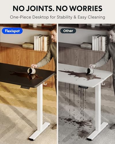 FLEXISPOT EN1 48"x24" One-Piece Standing Desk, Black - Image 5