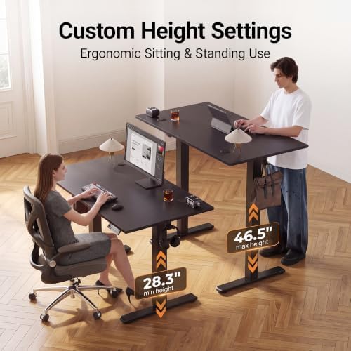 Claiks 40 x 24 Inch Black Electric Standing Desk - Image 5