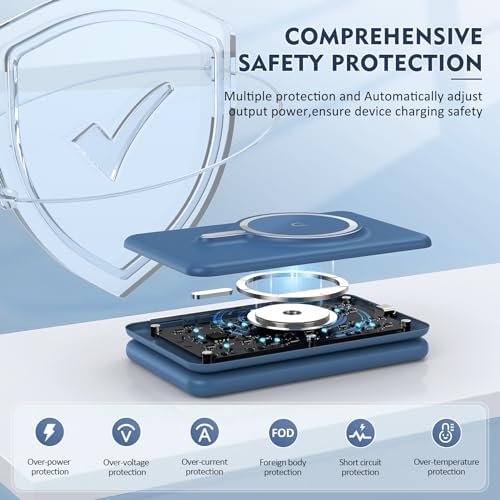 Wireless Charger iPhone - 3 in 1 Charging Station for Apple Devices for iPhone 17 16 15 14 13 12 Pro Max Plus - Foldable Magnetic Charging Pad for Apple Watch Series & Airpods Series - Image 3