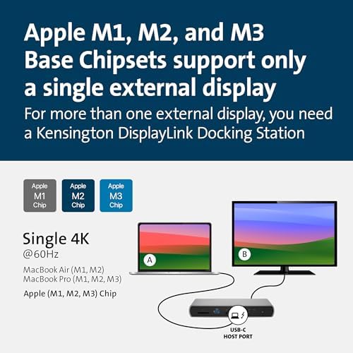 Kensington SD5600T 14-in-1 Thunderbolt 3 Dock USB-C - Compatible with Thunderbolt 4, Mac and Windows, 96W Charging, Dual 4K@60Hz, 40Gbps Transfer Speeds, HDMI 2.0 and DisplayPort, Ethernet (K34009US) - Image 5
